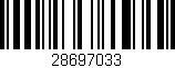 Código de barras (EAN, GTIN, SKU, ISBN): '28697033'