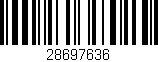 Código de barras (EAN, GTIN, SKU, ISBN): '28697636'