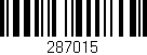 Código de barras (EAN, GTIN, SKU, ISBN): '287015'