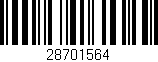 Código de barras (EAN, GTIN, SKU, ISBN): '28701564'