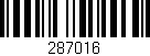 Código de barras (EAN, GTIN, SKU, ISBN): '287016'