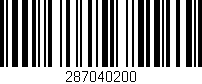Código de barras (EAN, GTIN, SKU, ISBN): '287040200'