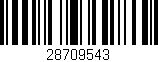 Código de barras (EAN, GTIN, SKU, ISBN): '28709543'