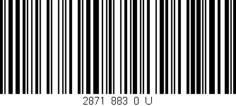 Código de barras (EAN, GTIN, SKU, ISBN): '2871_883_0_U'
