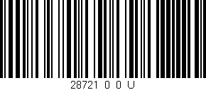 Código de barras (EAN, GTIN, SKU, ISBN): '28721_0_0_U'