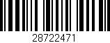 Código de barras (EAN, GTIN, SKU, ISBN): '28722471'