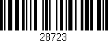 Código de barras (EAN, GTIN, SKU, ISBN): '28723'