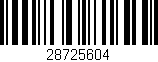 Código de barras (EAN, GTIN, SKU, ISBN): '28725604'