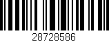 Código de barras (EAN, GTIN, SKU, ISBN): '28728586'