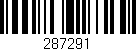 Código de barras (EAN, GTIN, SKU, ISBN): '287291'