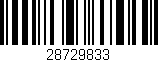 Código de barras (EAN, GTIN, SKU, ISBN): '28729833'