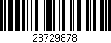 Código de barras (EAN, GTIN, SKU, ISBN): '28729878'