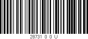 Código de barras (EAN, GTIN, SKU, ISBN): '28731_0_0_U'