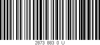 Código de barras (EAN, GTIN, SKU, ISBN): '2873_883_0_U'