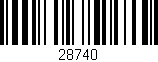 Código de barras (EAN, GTIN, SKU, ISBN): '28740'