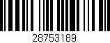 Código de barras (EAN, GTIN, SKU, ISBN): '28753189'