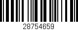 Código de barras (EAN, GTIN, SKU, ISBN): '28754659'