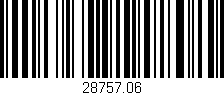 Código de barras (EAN, GTIN, SKU, ISBN): '28757.06'