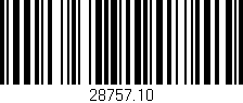 Código de barras (EAN, GTIN, SKU, ISBN): '28757.10'