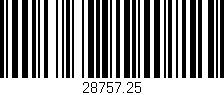 Código de barras (EAN, GTIN, SKU, ISBN): '28757.25'