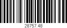 Código de barras (EAN, GTIN, SKU, ISBN): '28757.48'