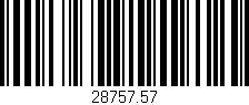 Código de barras (EAN, GTIN, SKU, ISBN): '28757.57'