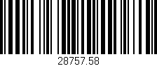 Código de barras (EAN, GTIN, SKU, ISBN): '28757.58'