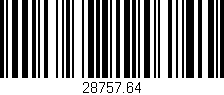 Código de barras (EAN, GTIN, SKU, ISBN): '28757.64'