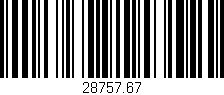 Código de barras (EAN, GTIN, SKU, ISBN): '28757.67'