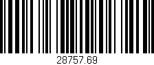 Código de barras (EAN, GTIN, SKU, ISBN): '28757.69'