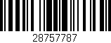 Código de barras (EAN, GTIN, SKU, ISBN): '28757787'