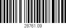 Código de barras (EAN, GTIN, SKU, ISBN): '28761.09'