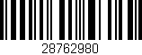 Código de barras (EAN, GTIN, SKU, ISBN): '28762980'