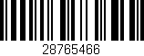 Código de barras (EAN, GTIN, SKU, ISBN): '28765466'