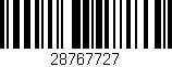 Código de barras (EAN, GTIN, SKU, ISBN): '28767727'