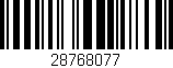 Código de barras (EAN, GTIN, SKU, ISBN): '28768077'