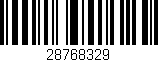 Código de barras (EAN, GTIN, SKU, ISBN): '28768329'
