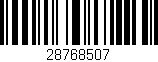 Código de barras (EAN, GTIN, SKU, ISBN): '28768507'