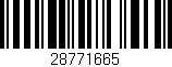 Código de barras (EAN, GTIN, SKU, ISBN): '28771665'
