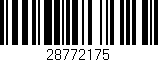 Código de barras (EAN, GTIN, SKU, ISBN): '28772175'