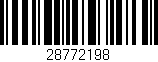 Código de barras (EAN, GTIN, SKU, ISBN): '28772198'