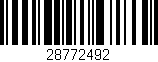 Código de barras (EAN, GTIN, SKU, ISBN): '28772492'