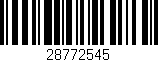 Código de barras (EAN, GTIN, SKU, ISBN): '28772545'