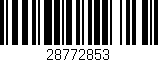 Código de barras (EAN, GTIN, SKU, ISBN): '28772853'