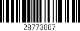 Código de barras (EAN, GTIN, SKU, ISBN): '28773007'