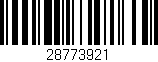 Código de barras (EAN, GTIN, SKU, ISBN): '28773921'