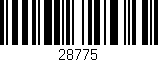 Código de barras (EAN, GTIN, SKU, ISBN): '28775'