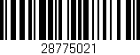 Código de barras (EAN, GTIN, SKU, ISBN): '28775021'