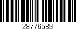Código de barras (EAN, GTIN, SKU, ISBN): '28776589'