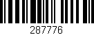 Código de barras (EAN, GTIN, SKU, ISBN): '287776'